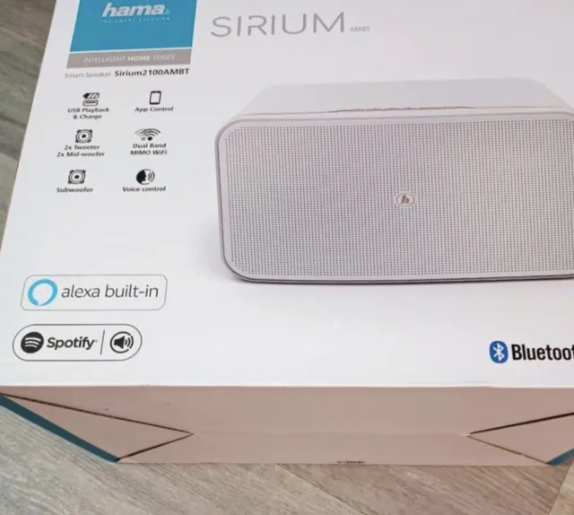 Hama  SIRIUM 2100 AMBT Smart Speaker mit Alexa weiss