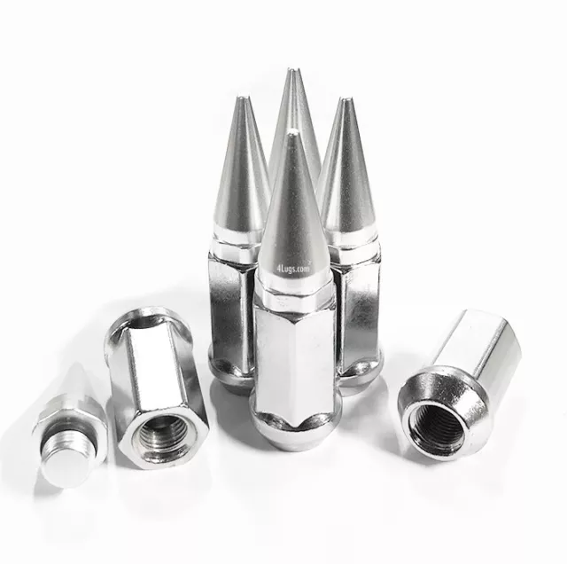 24X DODGE CHALLENGER CHARGER MAGNUM DURANGO SPIKE LUG NUTS 14x1.5