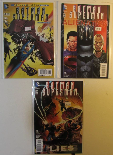 Batman Superman Lot of 3 #8,23,24 DC Comics (2014) 1st Print Comic Books