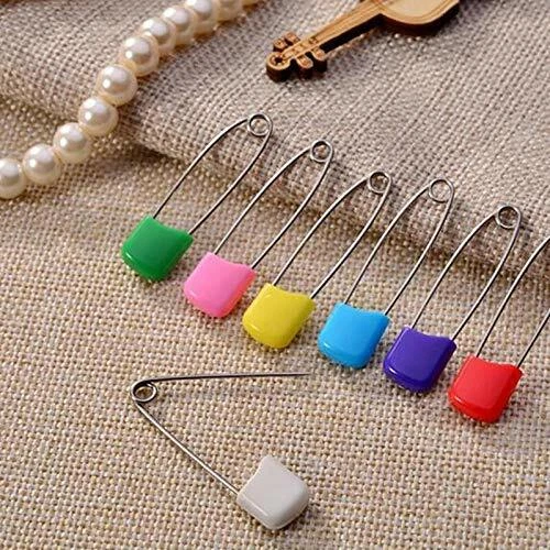 10 piezas Alfileres de seguridad con clip para bebé multicolor envío gratuito
