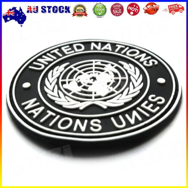 # International U.N UN United Nations Genuine Shoulder Patch Badge Black