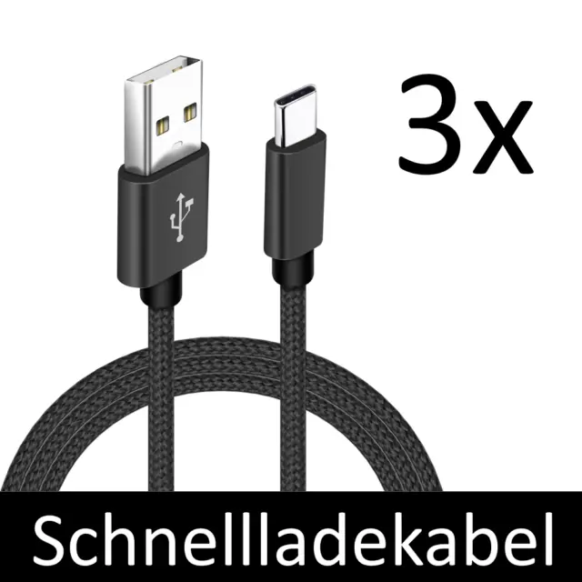 Ladekabel 1m USB Typ C Schnell Datenkabel für Samsung Huawei Schnellladekabel
