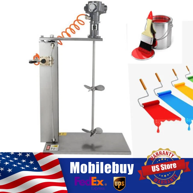 Air Pneumatic Blender Mixer 50 Gallon Mixing Machine Paint Inks Stirrer Agitator