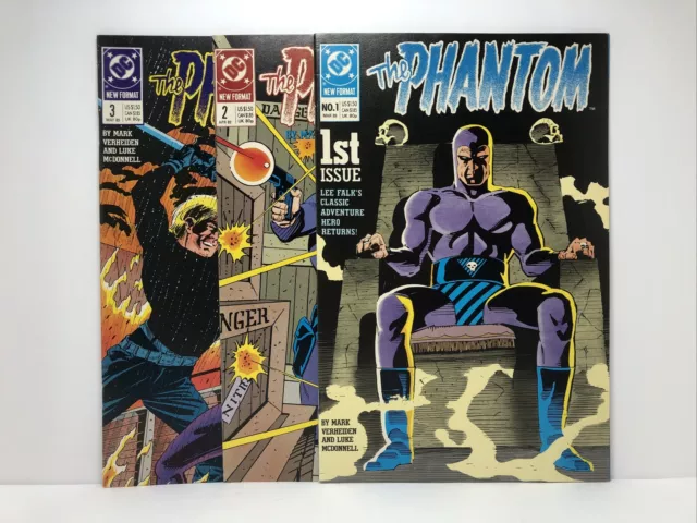 The Phantom #1-3 “The Ghost Who Walks” (1989 DC Comics) Very Fine