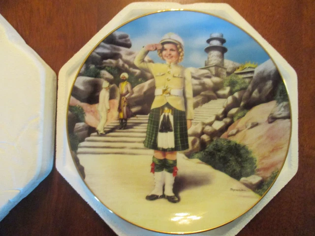 Shirley Temple Danbury Mint Plate Wee Willie Winkie . Perf. Condition
