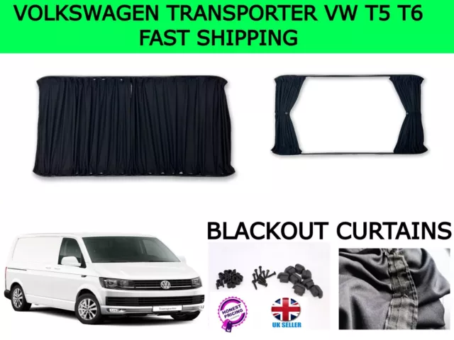 Vw Transporter Volkswagen T5 T6  Blackout Curtains Choose Different Variations