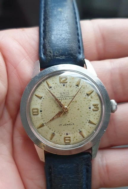 Montre Bracelet Vintage Unic Mécanique – Modèle P1550, D'occasion, Fonctionne