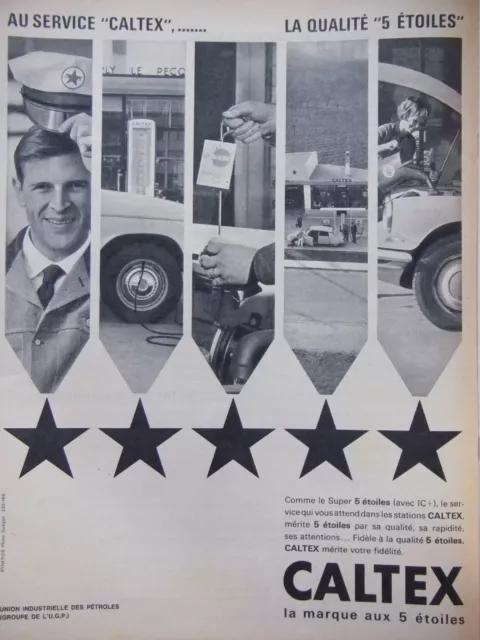 1962 Caltex Service Press Advertising 5 Star Quality - Advertising