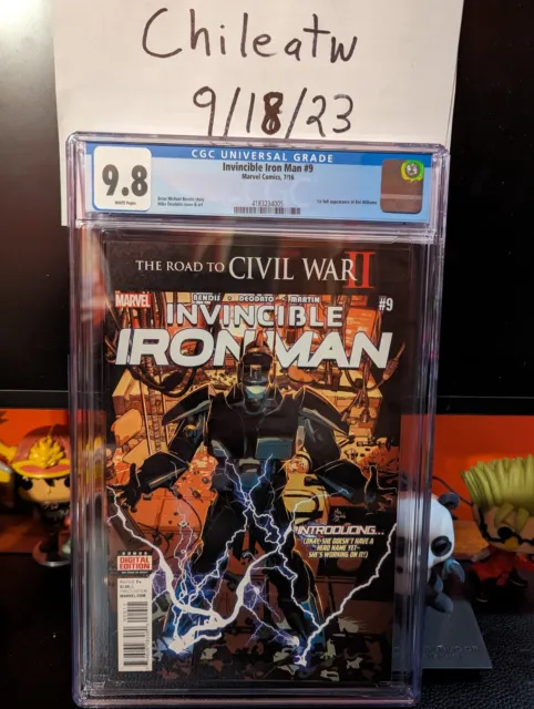 Invincible Iron Man #9 1st Full Appearance Riri Williams CGC 9.8 1st Print