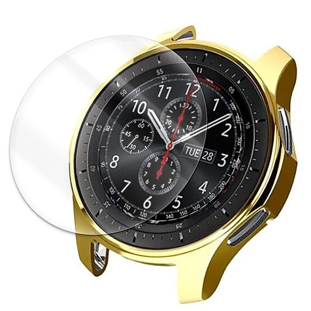 Tempered Glass Screen Protector Real Case for Samsung Galaxy Watch 46mm R800N US