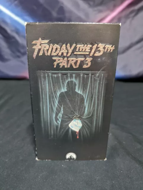 Friday the 13th Part 3 VHS Paramount 1988 80s Horror Jason Slasher