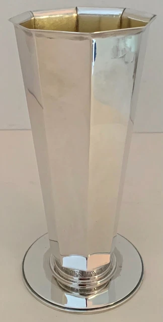 Sexy Swedish Period Art Deco Sterling Flat Panel Vase 1932 Horse Racing Trophy Sexy Swedish Period Art Deco Sterling Flat Panel Vase 1932 Horse Racing Trophy