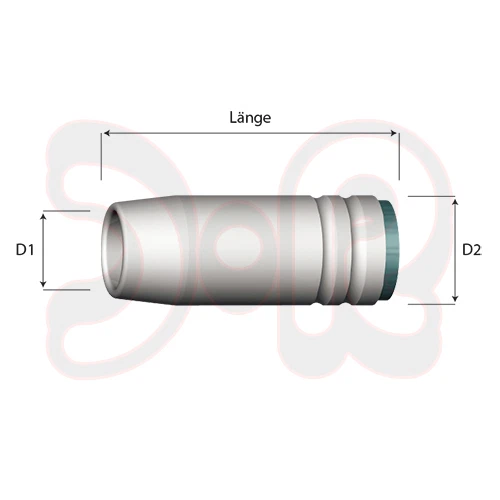 Buse à Gaz Conique Binzel NW 12,0mm Pour Torches MB14/15 - Pièce De Rechange Soudure