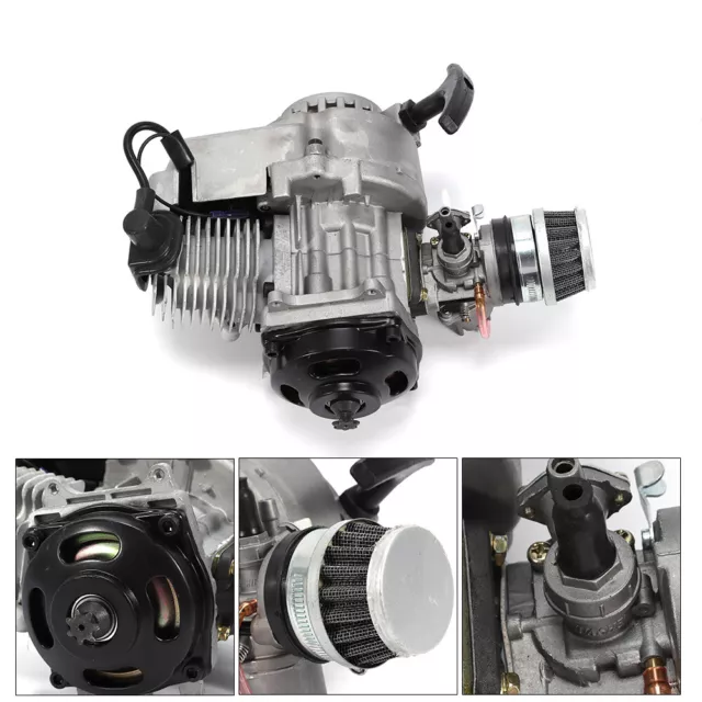 49CC Motor Dirt Bike ATV Cross Pocketbike Quad bambini mini cambio carburatore