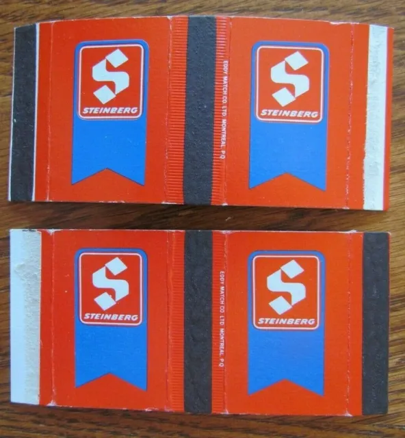 Steinberg Matchbox Cover: 2 Different (Montreal, Quebec, Ontario) -D9
