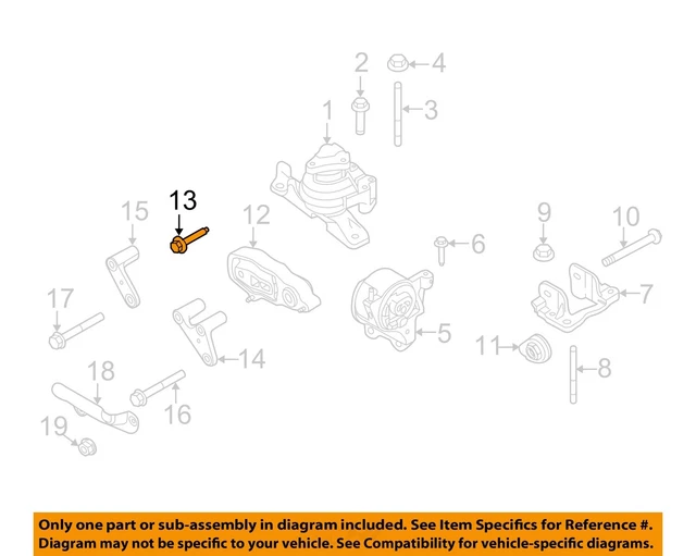 FORD OEM FRONT SuspensionLower Control Arm Mount Bolt W712850S439 £35.