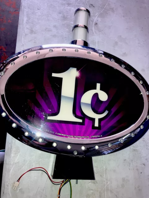 AINSWORTH 1 Cent SLOT MACHINE  TOPPER Penny Games