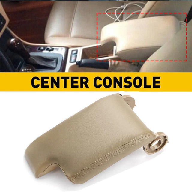 Housse D'Accoudoir Cuir Synthétique Noir Pour BMW E46 (1999-2004) – Console Centrale Protection Élégante