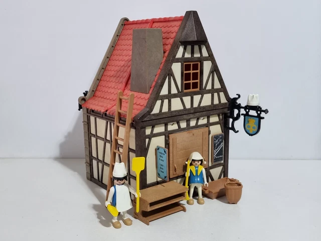 Playmobil 3441 – Maison Boulangerie Médiévale – 1977 – Vintage – Complet