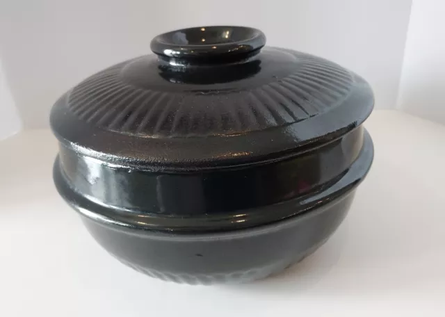 Korean Stone Bowl Sizzling Hot Pot for Bibimbap and Soup Large, With Lid Ceramic