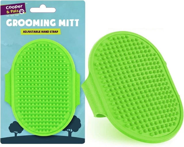 Dog Grooming Mitt Glove Brush Fur Hair Remover De-Shedding Pet Hand Massage Cats