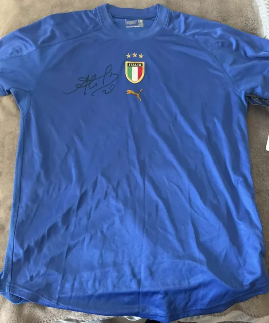 Signed Alessandro Del Piero Italy Shirt 2004-2006 XL Brand New With Tags & Cert