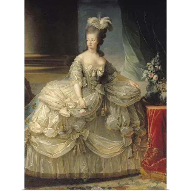 Marie Antoinette (1755-93) Queen of Poster Art Print, France Home Decor