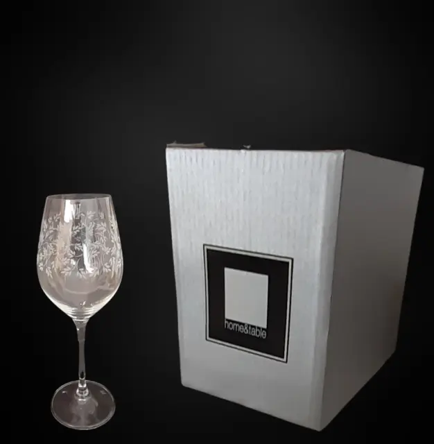 Copas para vino, agua vidrio transparente con hojitas, 6 piezas, 3 Colores 21 cl 3