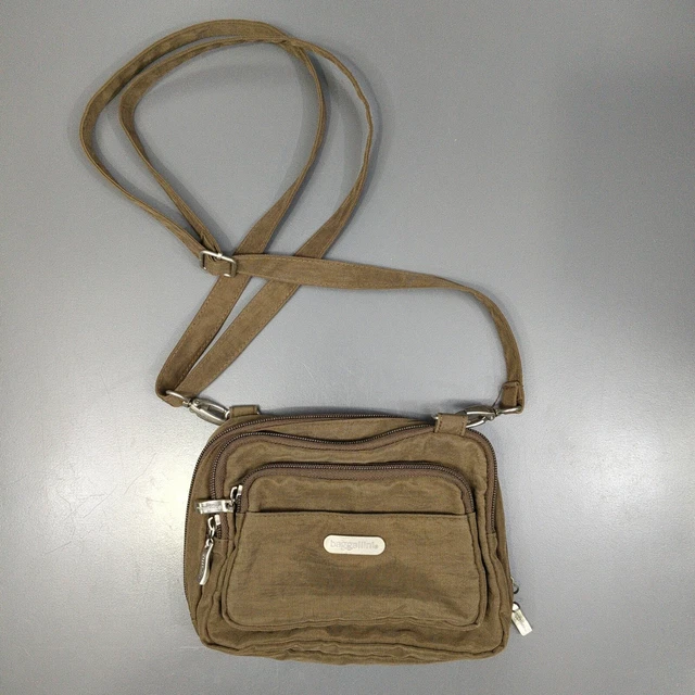 Baggallini Crossbody Women's Small Bagg Handbag Pockets Bag Purse Brown