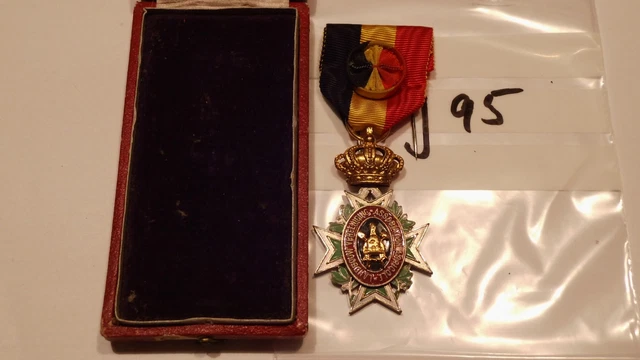 Orden Belgien Kreuz Agricole Landbouw Vereeniging Association 1cl. + Etui (g95)