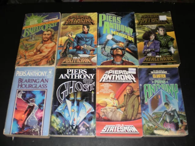 Lot De 8 Livres Vintage Science-Fiction Années 1970 Piers Anthony