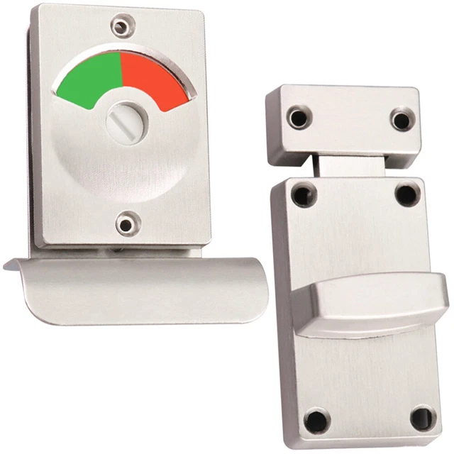 COMMERCIAL BATHROOM DOOR Lock with Indicator Bolt and Handle Red