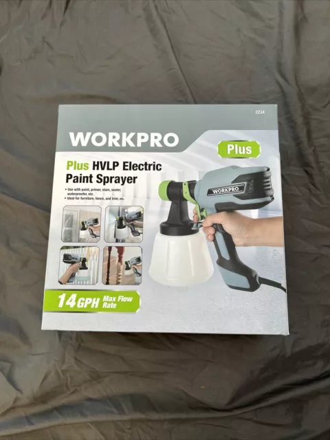 Workpro 6GPH Electric Paint Sprayer with 0.8Mm Nozzle, 120V, Bonus Cup  Liners