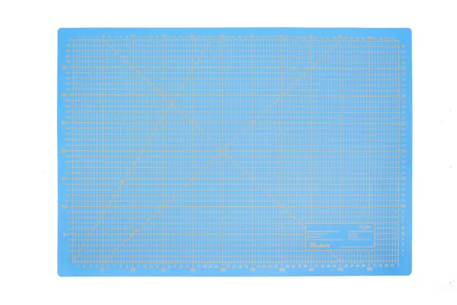 Alfombra de corte 3 capas y autocurativa - azul 45x60cm A2, base de corte A2 2