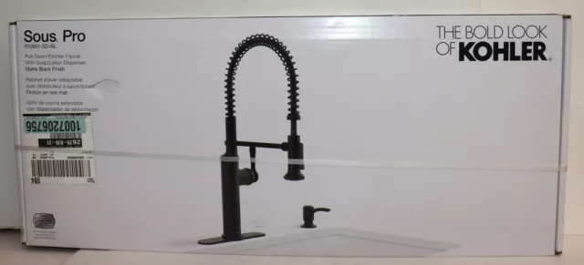 Kohler Sous K-R10651-SD-VS Pro Style Pull Down Sprayer Kitchen Faucet Stainless