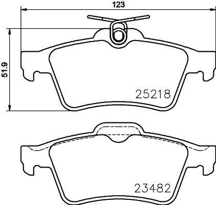 Fits MINTEX MDB3148 Brake Pad Set, disc brake OE REPLACEMENT TOP QUALITY 3