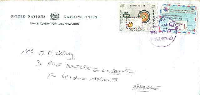 Jordan 1999 Cover UNTSO United Nations Truce Supervision Organization  Petra