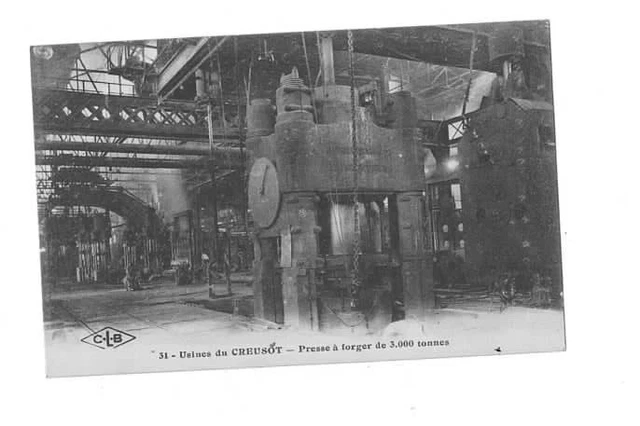 71 Cpa Factory Le Creusot 3000 Ton Forger Press