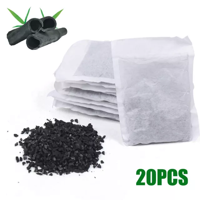 20 Pack Activated Carbon Charcoal Filter Bags Kit For Water Distiller Purifier