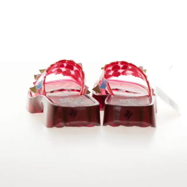 Neuf avec étiquettes sandales gelée enfants Cakewalk à rabat tong chaussures filles rose taille 31/12 3