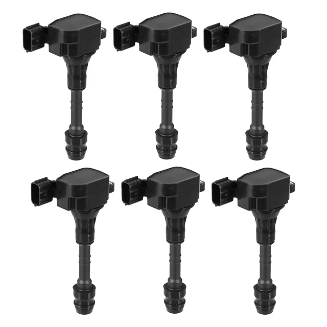6uds Coche Encendido Bobina 22448-8J115 22448-8J111 UF349 para Nissan