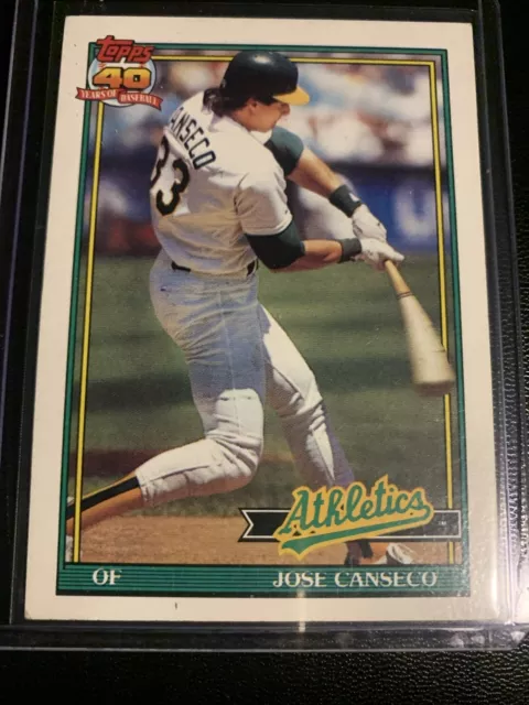 1991 Topps #700 JOSE CANSECO OAKLAND ATHLETICS EX-NM⚾️card!