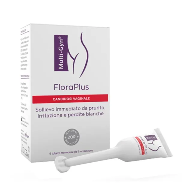 Multi Gyn FloraPlus Crema per Candidosi Vaginale, 5 tubetti