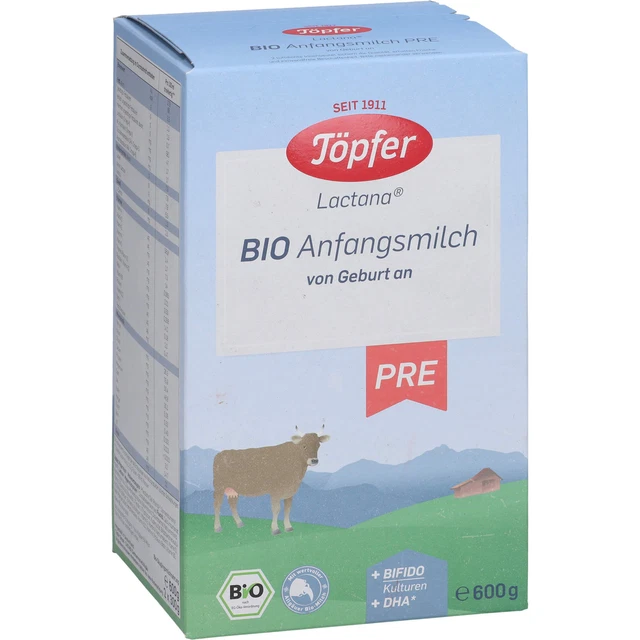 Töpfer Lactana Bio Anfangsmilch von Geburt an Pulver, 600 g Pulver 6081873 3