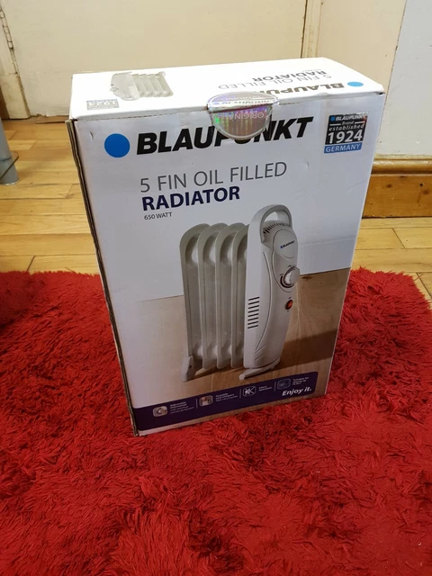 BLAUPUNKT 5 FIN Oil Filled Radiator 650W £49.99 - PicClick UK