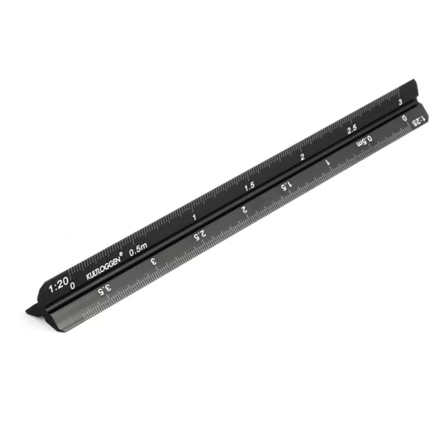 Dreikantmaßstab Maßstab Lineal Aluminium Dreikantlineal Scale Ruler Dreieckig