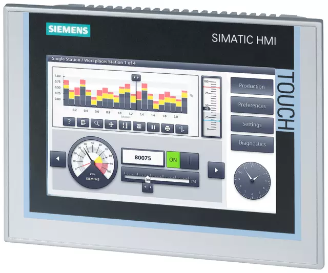 Siemens 6AV2124-0GC01-0AX0 Simatic HMI TP700 Comfort Bedienpanel