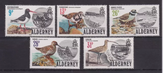 Alderney 1984 Sea Birds  Mnh Stamp Set Sg A13-A17