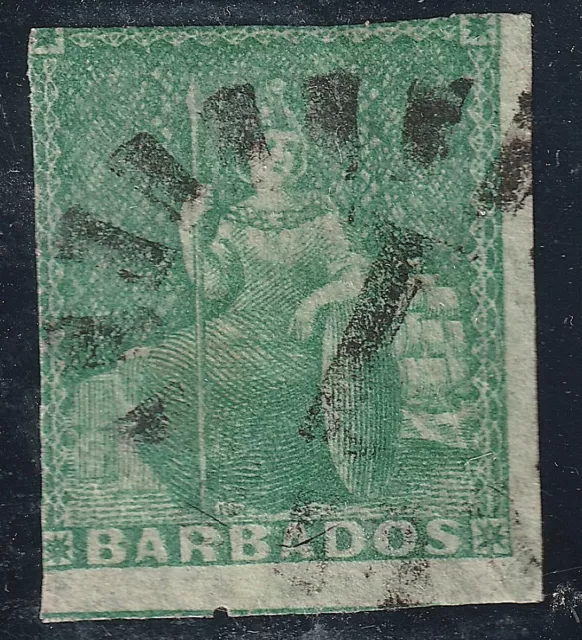 Barbados: Lot 23 - Postage (# 5a - VG/F - Used) 2022 Scott Catalog Value $125.00