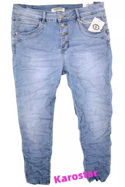 KAROSTAR Sommer Jeans Hose dünne Denim stretch hell Jeans Blau 38 40 42 44 46 48